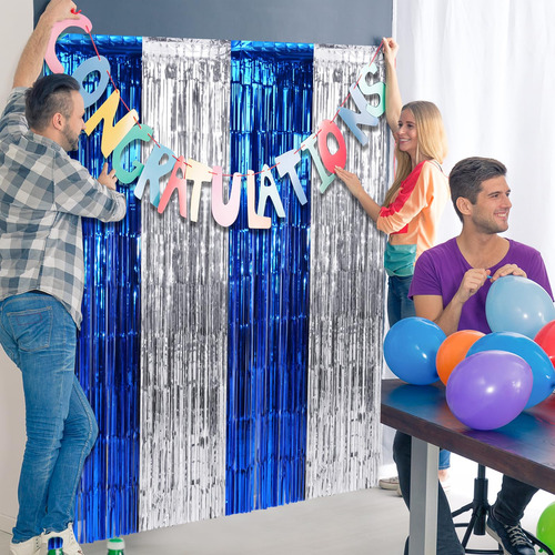 Cortina De Franja, Decoração De Fundo, Pacote Com 6 Unidades