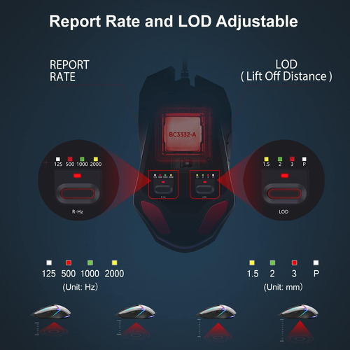 Bloody W60max Wired Rgb Fps Gaming Mouse, Cpi, Todos Los Bot