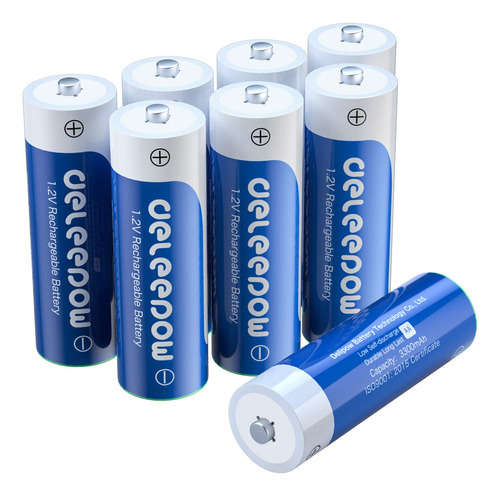 Deleepow Baterias Recargables Aa Nimh 3300mah 1.2v Baterias