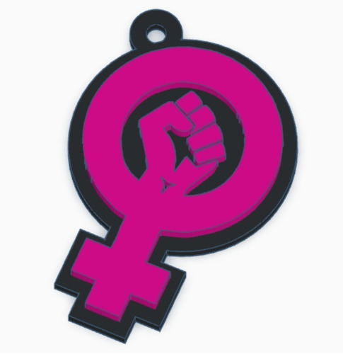 Llaveros Símbolo Feminismo 3d Día De La Mujer X 10 Souvenirs