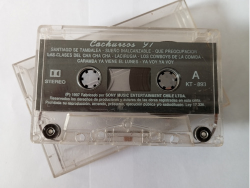 Cachureos 97 Cassette Musical Sin Caratula (detalle)