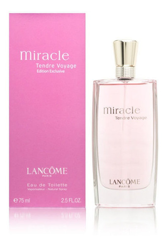 Edt 2.5 Onzas Miracle Tendre Voyage Por Lancome Para Mujer