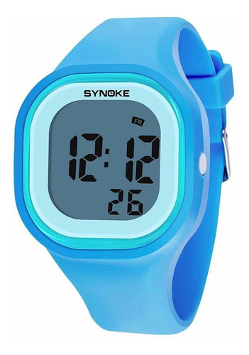 Reloj Mujer Gosasa Snk Cuarzo 45mm Pulso Azul En Caucho