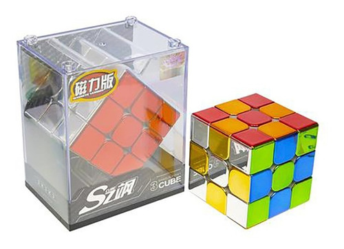 Cubo Rubik Cyclone Boys Metallic 3x3 M Magnetico Speed