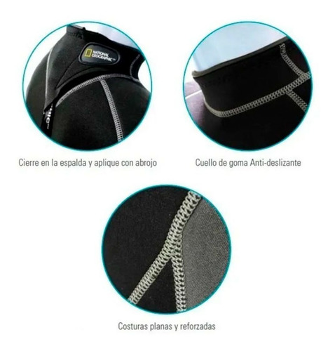 Imagen 3 de 4 de Traje De Neoprene National Geographic Corto 2,5mm De Hombre