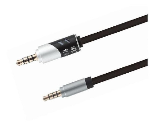Imagen 1 de 2 de Cable Audio Aux 3.5mm Plug 3.5mm 1,5m Bestlink Conector 180°
