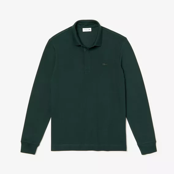 Chomba Para Hombre Lacoste Polo Manga Larga Color Verde