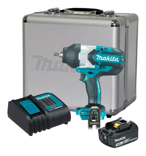 Chave De Impacto Bateria 1/2 Dtw1002 Makita Completa+ Maleta