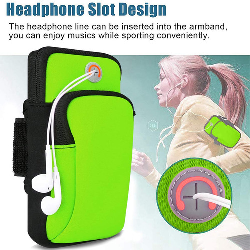 Brazalete Para Correr, 2 Piezas De Bolsa De Brazo Con