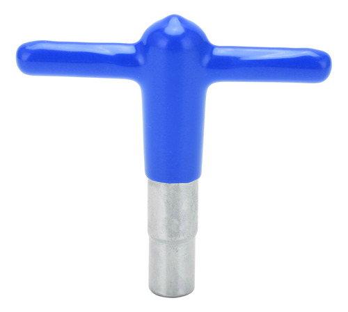Llave De Tambor Azul En Forma De T Para Afinar Música Con Ma