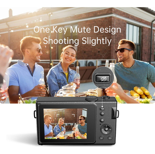 Cámara Digital Compacta Andoer 1080p Y Videocámara De 48 Meg