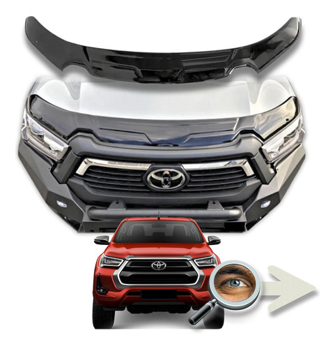 Deflector Capot Hilux 2021+ Importad Sr Srv Srx Tuningchrome