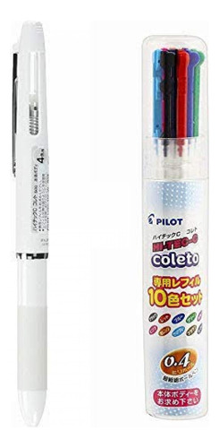 Pilot Multi-pen Body Hi-tec-c Coleto 500 White Body ( (m573)