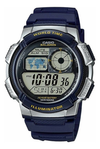 Reloj Casio Ae-1000 Hombre Hora Mundial Illuminator