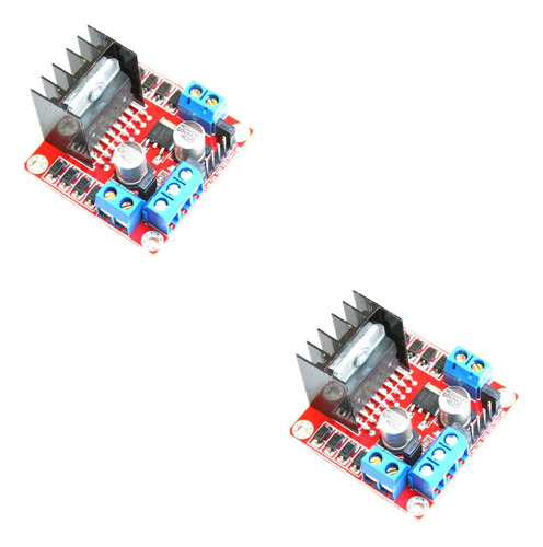 2x Driver Ponte H Duplo L298n Motor Dc Ou Passos Arduino