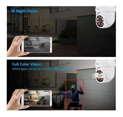 Imagen 5 de 7 de Cámara Ip Con Movimiento Infrarrojo Impermeable Wifi Full Hd