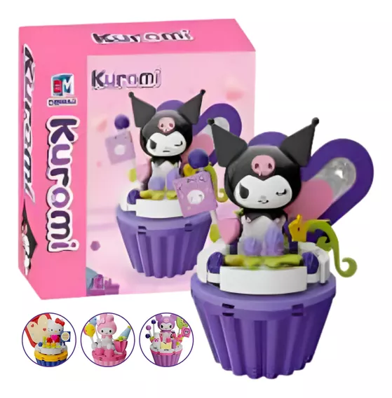 Bloques Armables Cupcake Kuromi Hello Kitty Sanrio Figura