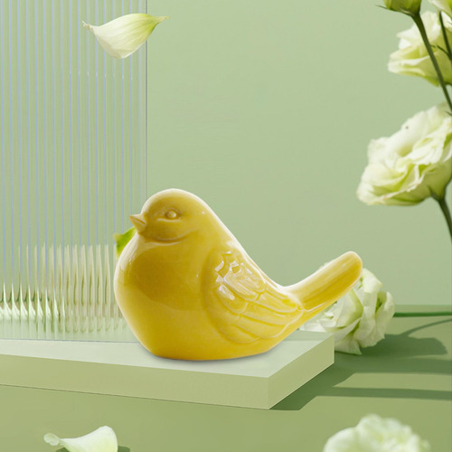 Adorno De Pájaro De Cerámica Estatuas De Estatuilla