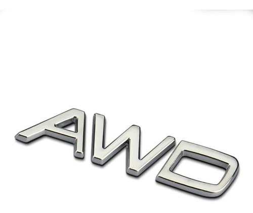 Logo Emblema Awd Para Volvo Metálico  8.1x1.9cm