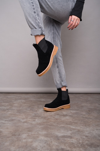 Chavitos Mujer Botinetas Botas Otoño Invierno Azul Aniuska
