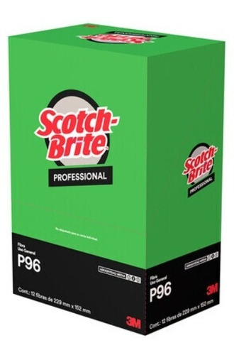 Fibra Verde P-96 Scotch Brite Professional Caja C/12 Piezas