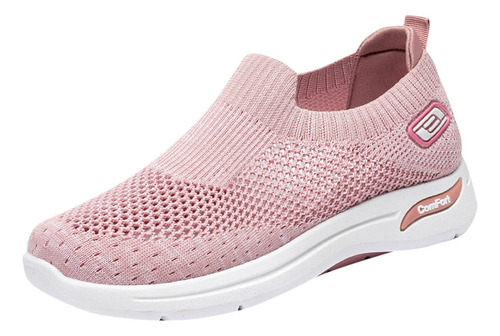 Zapatos Ligeros De Malla Transpirables Para Mujer, De Color