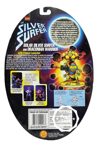 Toy Biz 1998 Silver Surfer Solar Silver Surfer & Draconian