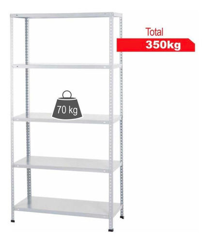 Estante De Metal 30x90x180cm Blanco