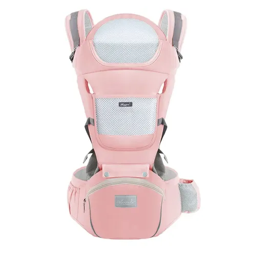 Canguru Bolsa Carregar Bebe Passeio 12 Posições 3 Em1 Até 20kg Bolsa Suporte Bebê Rosa