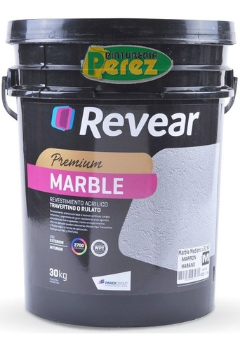 Revear Marble 30 Kg Revestimiento Acrilico Texturado Premium