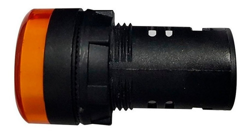 Imagen 2 de 9 de Luz Piloto Monobloque Led Integrado Ojo De Buey Ambar 230v
