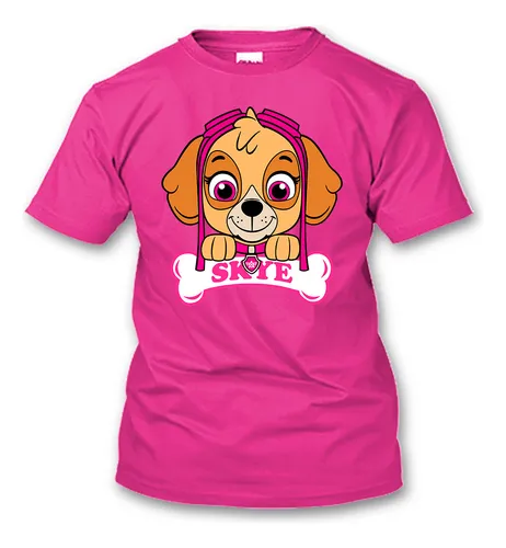 Playera Paw Patrol manga corta para niña