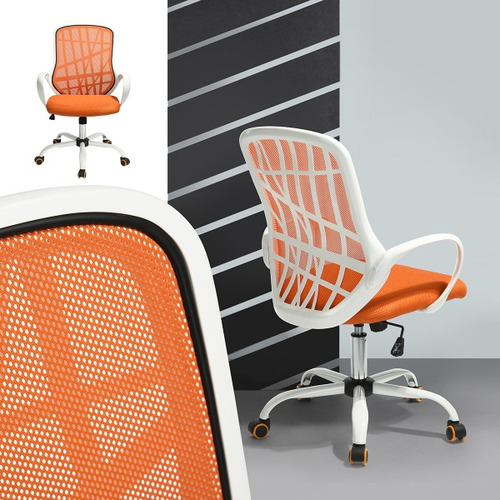 Silla De Oficina En Malla Desert Naranja