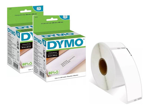 Etiqueta Semiplastificad Térmica Dymo 30252 28 X 89 Mm 2pzas