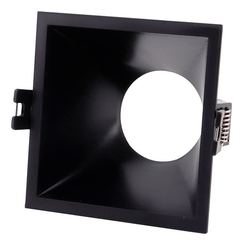 Spot De Embutir Bersh1 Cuadrado Blanco Negro Dicro Gu10 Led