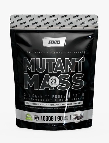 Mutant Mass X 1,5kg - Sabor Cookies & Cream - Star Nutrition