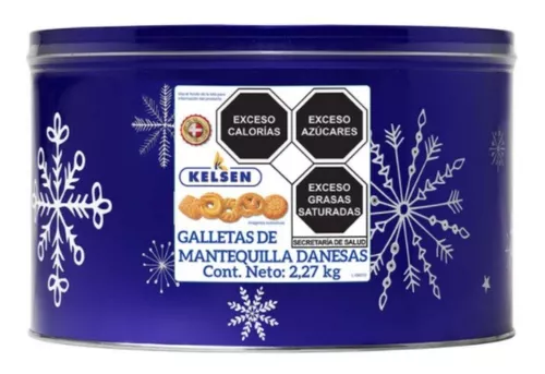 Galletas de mantequilla danesas, lata de 3 libras