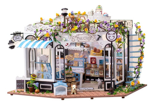 Casa De Muñecas Miniature Joy House Kit Pet Shop - Kit De Ca