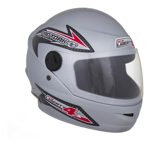 Casco Moto Integral Protork New Liberty Four Gris T 58