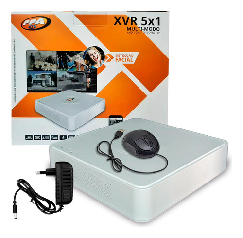 Gravador Digital Xvr 4 Canais Reconhecimento Facial Ppa