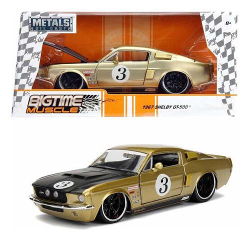 Jada Bigtime Muscle Ford Mustang Gt-500 1967 1/24