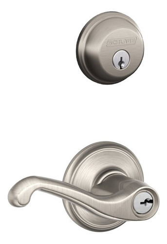 Schlage Fb50n V Fla 619 B60 Cerrojo De Seguridad De Un Solo 