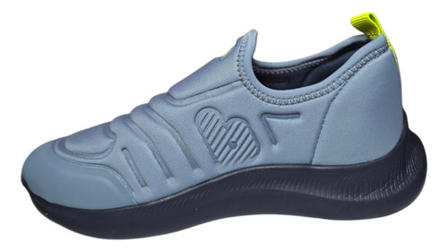 Tênis Slip Infantil Menino Bibi Azul Denim/citrus 1167350