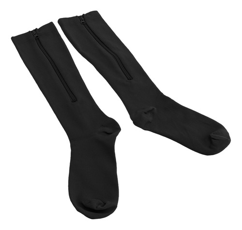 1 Par De Calcetines De Compresión Para Mujer Con Cremallera