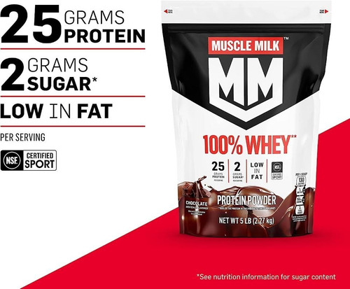 Imagen 4 de 5 de Proteina De Suero Muscle Milk 5lb