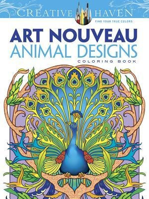 Libro Para Colorear Versión En Inglés Art Nouveau Animal