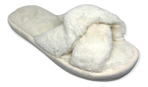 Pantuflas Chalas Peludas Fluffy Slippers Mujer Colores