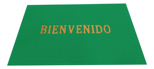 Felpudo Bienvenido Alfombra Entrada 37,5 X 57cm Sheshu Home Color Verde