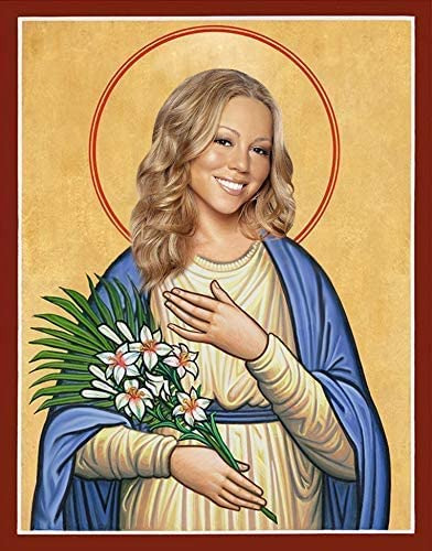 Mariah Celebridad Oracion Vela Divertida Santo 8  Vidrio Ee