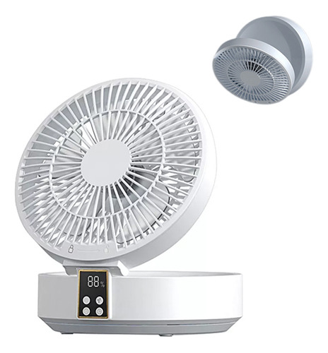 Ventilador De Control Remoto Con Carga Usb Ventilador Plegab